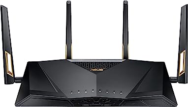 Book Cover Asus RT-AX88U AX6000 Dual-Band Wifi Router, Aiprotection Lifetime Security by Trend Micro, Aimesh Compatible for Mesh WIFI System, Next-Gen Wifi 6, Wireless 802.11Ax, 8 X Gigabit LAN Ports