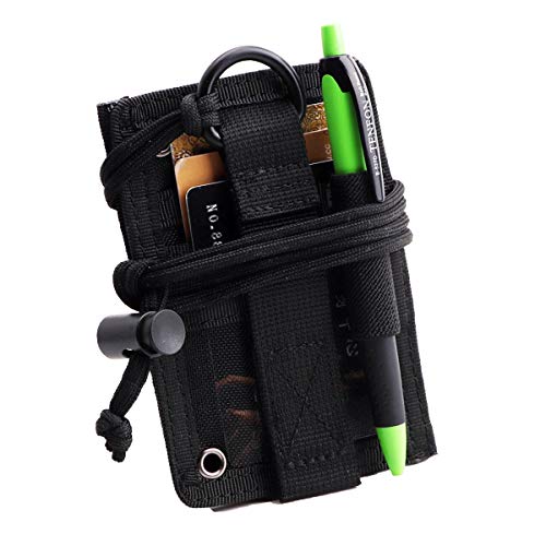 Tactical ID Card Holder Hook,Credit Card Organizer Neck Lanyard Key Ring Tactical Badge Holder