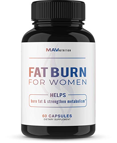 MAV Nutrition Womens Weight Loss Pills + Fat Burner for Appetite Suppressant, Non-GMO, Vegetarian Friendly Diet Pills, 60 Capsules