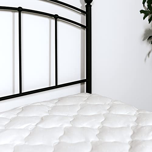 Book Cover Tencel Mattress Pad with Fitted Skirt - Extra Plush Moisture Wicking Topper - Cooling Pillow Top Mattress Cover - Firm Protector - Queen