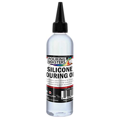 Book Cover U.S. Art Supply Silicone Pouring Oil - 6-Ounce - 100% Silicone for Dramatic Cell Creation in Acrylic Paint