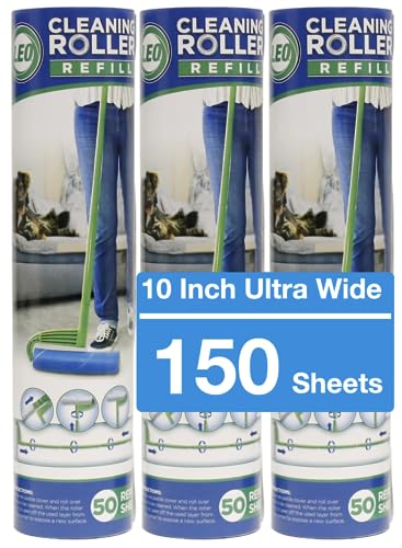 Leo Cleaning Roller with Refill 1 Pack,3 Packs or 6 Packs Up to 300 Sheets
