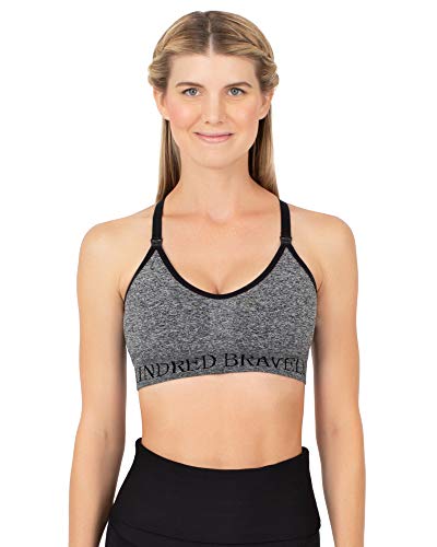 Book Cover Kindred Bravely Sublime Support Low Impact Nursing & Maternity Sports Bra - Grey - M