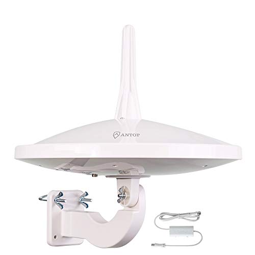 Book Cover ANTOP UFO 720Â°Dual-Omni-Directional Outdoor HDTV Antenna Exclusive Smartpass Amplifier &4G LTE Filter,Enhanced VHF/UHF Reception,Fit Outdoor/RV/Attic Use(33ft Coaxial Cable,4K UHD Ready)