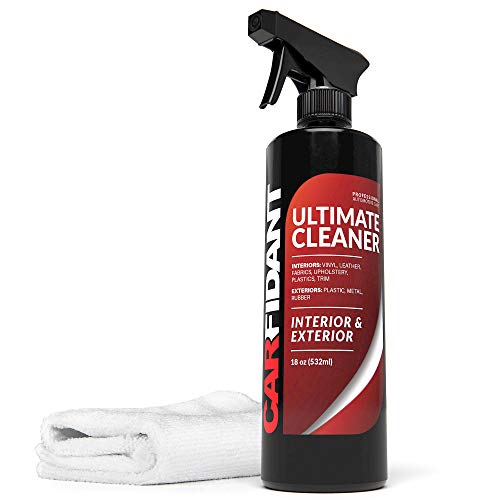 Book Cover Carfidant Ultimate Car Interior Cleaner - Automotive Interior & Exterior Cleaner All Purpose Cleaner for Car Carpet Upholstery Leather Vinyl Cloth Plastic Seats Trim Engine Mats - Car Cleaning Kit
