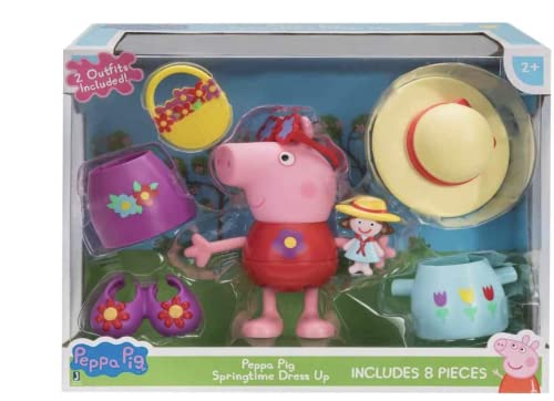 Book Cover Peppa Pig Spring Deluxe Dress & Play Large Figure Spring Dress and Play, 5 inches