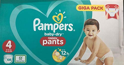 Pampers Baby-Dry Pants 108 couches Taille 4