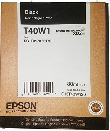 Epson T40W120 Black T40W120 Ultrachrome XD2 Black High Capacity -Cartridge -Ink