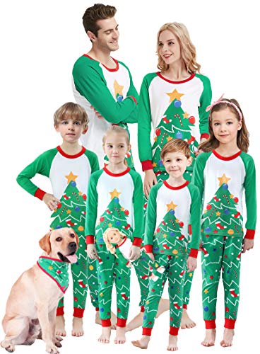 Book Cover Matching Family Christmas Pajamas Boys Girls Tree Jammies Children PJs Gift Set