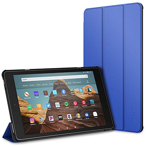 JETech Case for Amazon Fire HD 10 Tablet 10.1" (7th / 9th Generation, 2017 Release / 2019 Release) Smart Cover with Auto Sleep/Wake, Blue