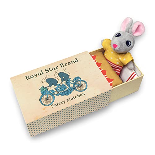 Foothill Toy Co. Matchbox Mice & Friends - 'Remy The House Mouse' Playset with Stuffed Animal in a Matchbox Bed