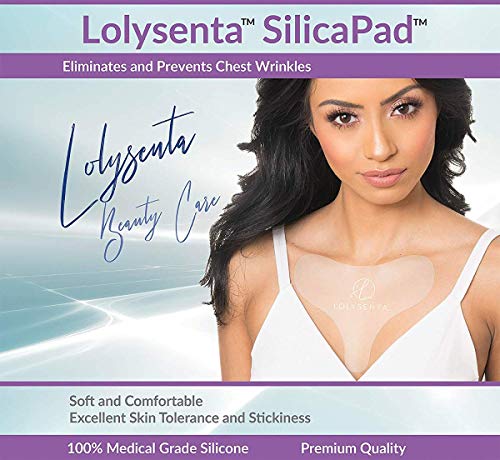 Lolysenta SilicaPad for Chest Wrinkles, Silicone Chest Wrinkle Pad for Chest Wrinkle Prevention, Anti Wrinkle Chest Pads, Wrinkle Patches for Chest Wrinkles