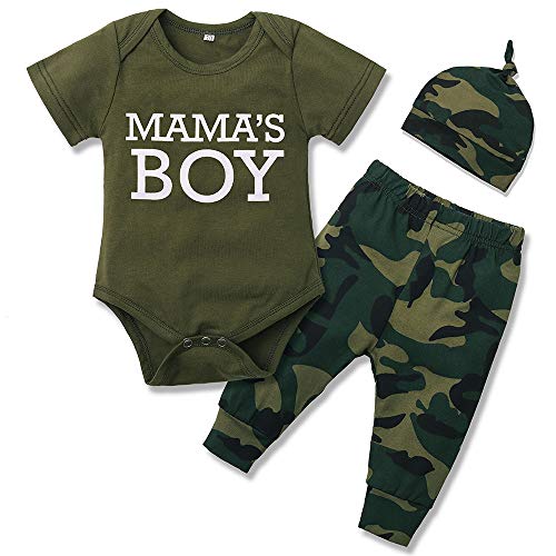 Toddler Baby Boy Girl Clothes 2PCs Outfit Set Shirt Top and Camouflage Pants Kids Outfits Set