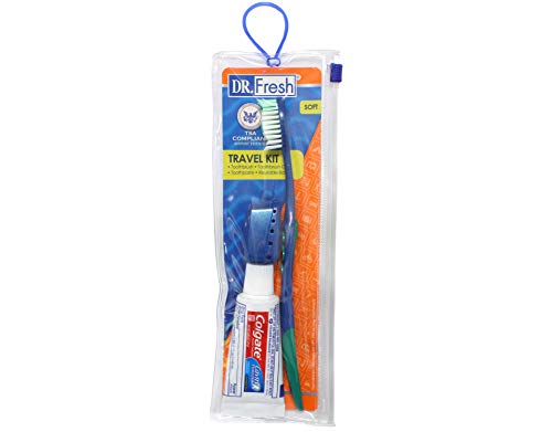 Book Cover Toothbrush & Cover Travel Kit with Colgate Toothpaste (12 Pack)
