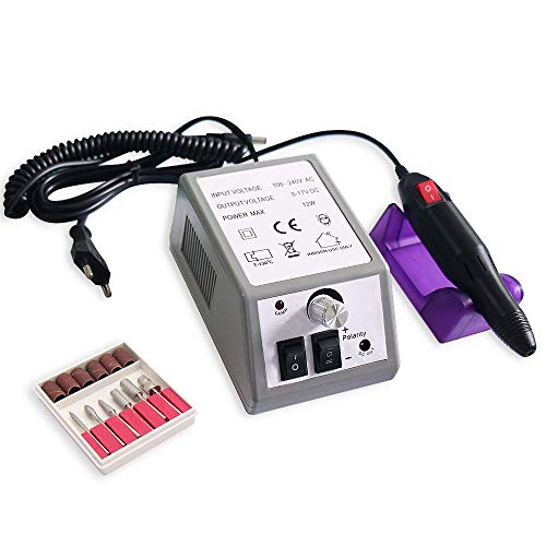 Electric Nail Drill Set, Ophanie 11 in 1 PortableÂ ProfessionalÂ Manicure Pedicure Acrylic Nail Kit with 26 PCS Nail Sand Bands for Acrylics Gel Nails