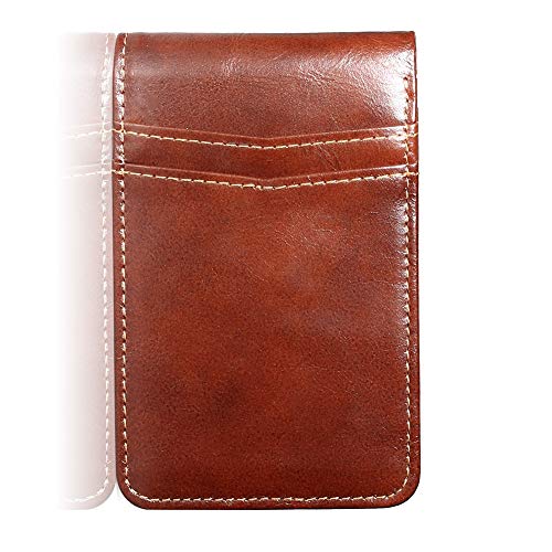 Swallowmall Mens Wallet Bifold Leather RFID Blocking Slim Wallet for Men Front Pocket Double ID Window 15 Card Holders