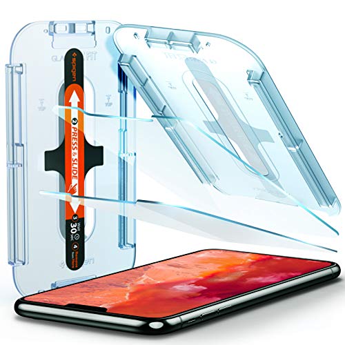 Spigen EZ Fit Tempered Glass Screen Protector for iPhone 11 Pro and iPhone XS and iPhone X - 2 Pack