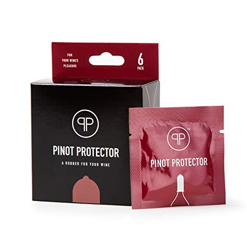 Big Betty - Pinot Protector Wine Bottle Stopper - Funny & Functional Nitrile Condoms for Wine - 6 Pack