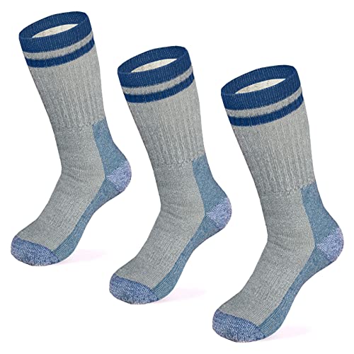 MERIWOOL Merino Wool Hiking Socks for Men and Women – 3 Pairs Midweight Cushioned – Warm n Breathable