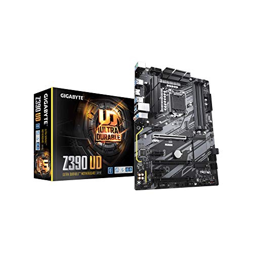Book Cover GIGABYTE Z390 UD (LGA 1151 (300 Series) Intel Z390 SATA 6Gb/s ATX Intel Motherboard for Cryptocurrency Mining with above 4G Decoding, 6 x PCIe Slots)