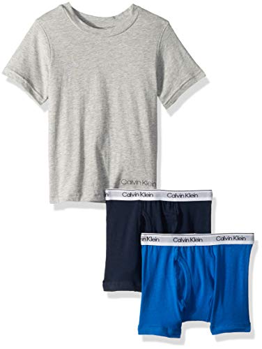 Calvin Klein Boys' Kids 3 Piece Tee and Boxer Brief Bundle