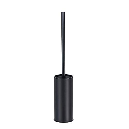 Book Cover Stainless Steel 304 Rubber Painted Black Toilet Brush Cleaning Tool Holder with Toilet Brush