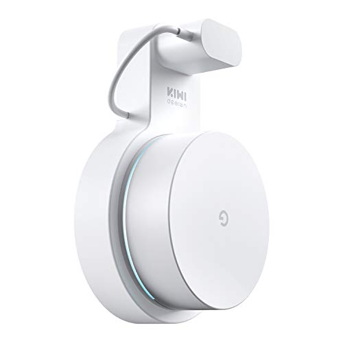 Google WiFi Wall Mount [Old Version: Original Rectangular Plug], WiFi Accessories for Google Mesh WiFi System and Google WiFi Router Without Messy Wires or Screws (White 1 Pack