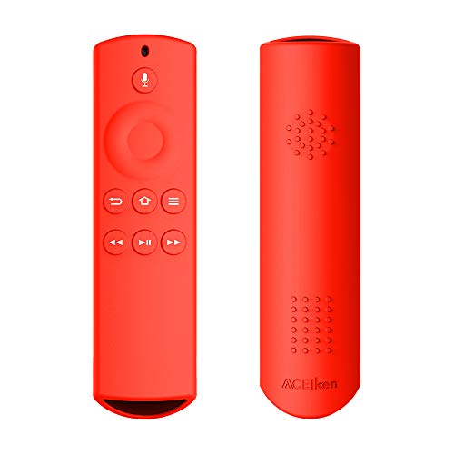 Book Cover ACEIken Case for Alexa Voice Remote for Fire TV and Fire TV Stick (Red)