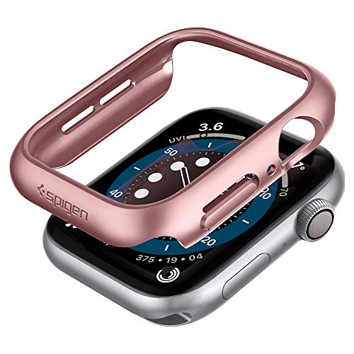 Spigen Thin Fit Designed for Apple Watch Case for 44mm Series 6/SE/5/4 - Rose Gold