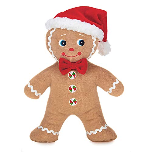 Bearington Jolly Ginger Gingerbread Plush, 10 Inch, Gingerbread Man Christmas Plush