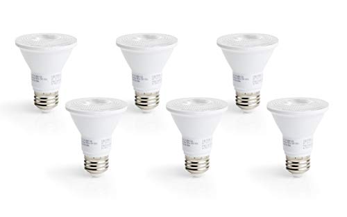Bakersmith LED PAR20 Dimmable Bulbs - 6-Pack, 3000K, 8W (50W Equivalent), Triac Dimming, 90 CRI, 520 Lumen, E26 Base, Energy Star Certified & UL Listed