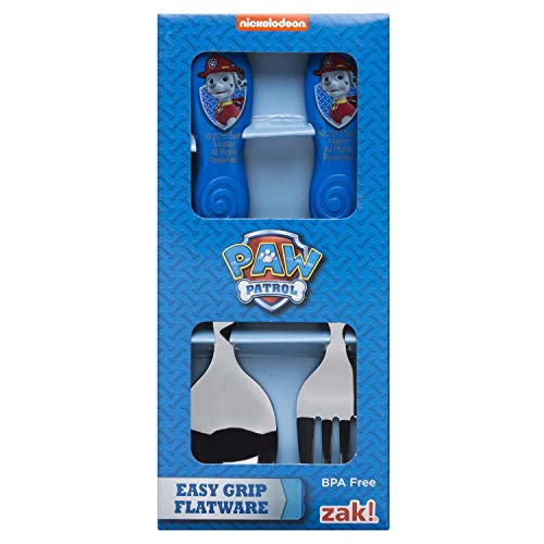 Book Cover Zak Paw Patrol Marshall Easy Grip Kids Flatware Fork And Spoon
