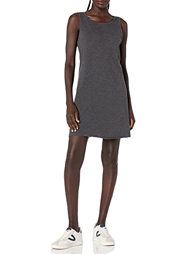 Amazon Brand - Daily Ritual Women's Lightweight Lived-In Cotton Sleeveless Boat-Neck Dress