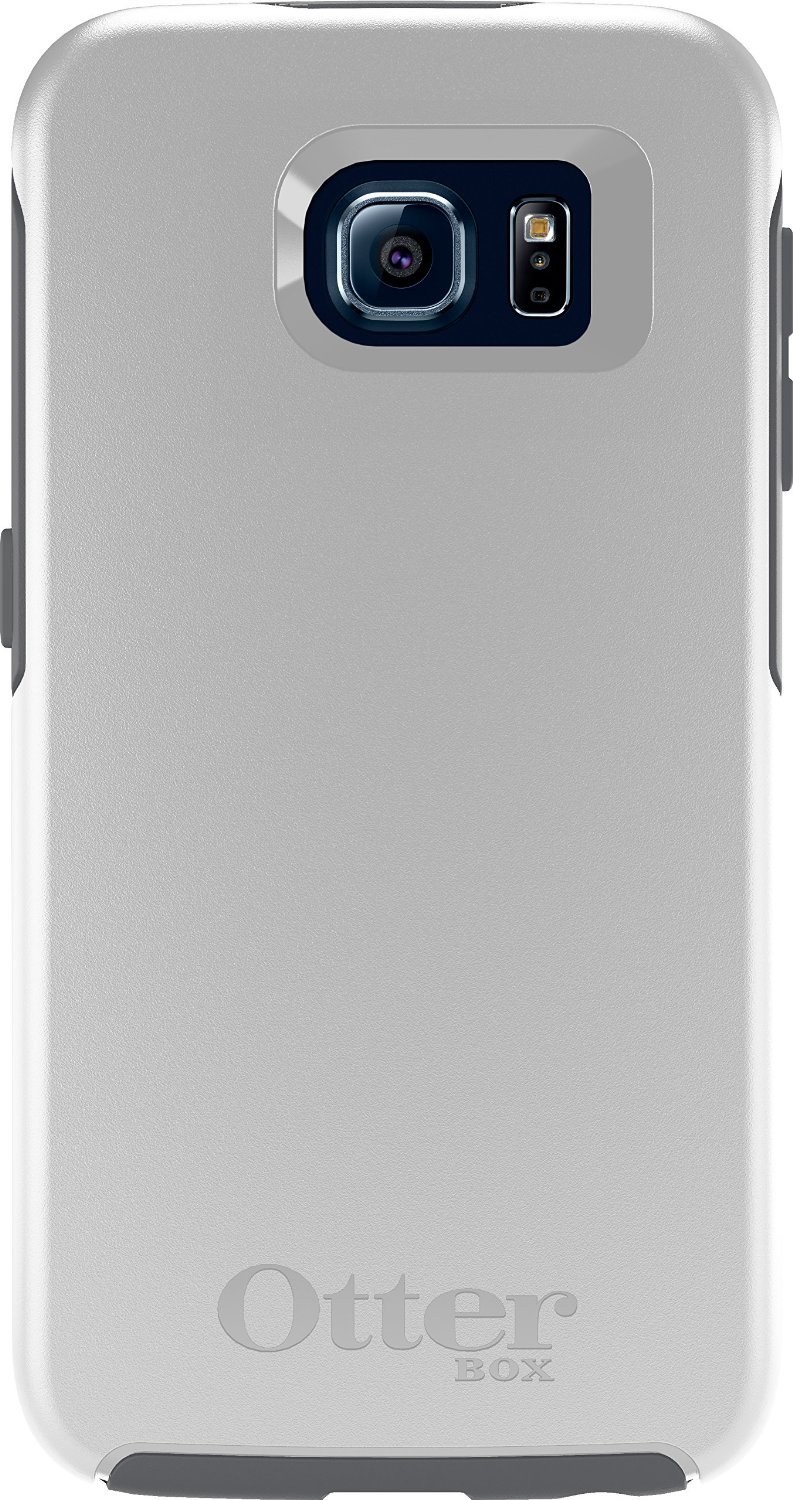 OtterBox Symmetry Series Slim Case for Samsung Galaxy S6 - Non-Retail Packaging - Gray/White