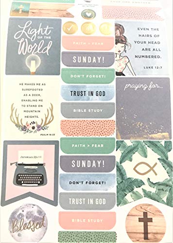 Book Cover 635 pcs Sunday Funday Devotional Planner Stickers Motivation Promises Encouragement Notes Goals Reminders