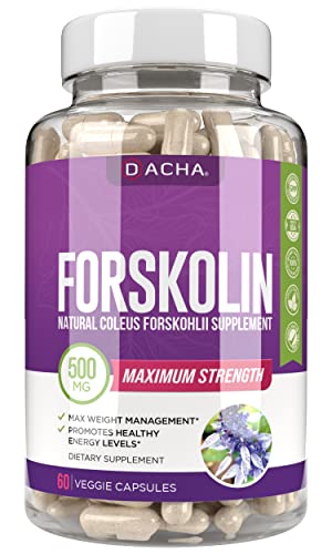 Natural Forskolin Max Strength Formula- 500mg Coleus Extract, Keto Diet Pills That Work Fast for Women & Men, Maximum Slim Look, Lose Fast for Women, Rapid Tone, Luna Trim, MD