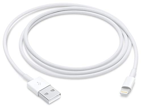 Book Cover Apple Lightning Cable for iPhone X/ 8 Plus/ 7 Plus/ 6S Plus/ 6 Plus/SE/ 5S/ 5C/ 5 - White (Renewed)