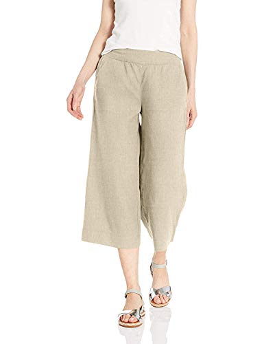 Daily Ritual Women's Linen Wide-Leg Crop Culotte