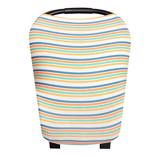 Copper Pearl Baby Car Seat Cover Canopy and Nursing Cover Multi-Use Stretchy 5 in 1 Gift"Retro"