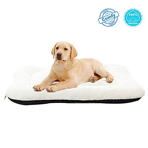 ANWA Dog Bed Pet Cushion Crate Bed Soft Pad Washable Kennel Bed 24/30/36/40 INCH