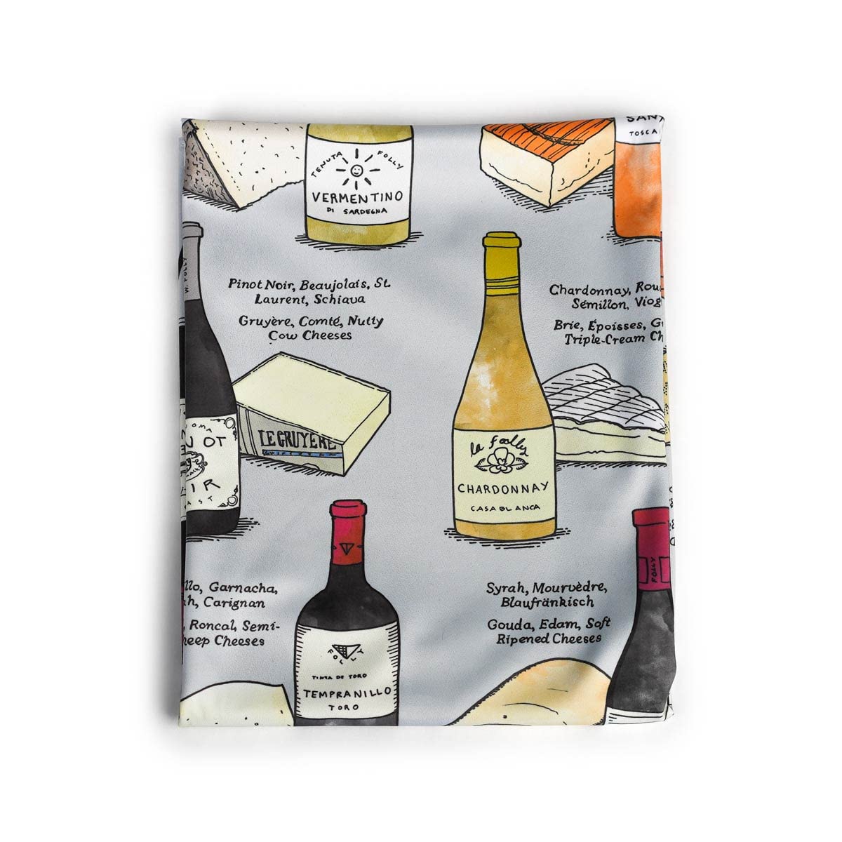 Book Cover Wine Folly - Microfiber Polishing Cloth For Glass - Large Size (22