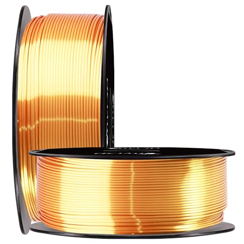 TTYT3D 3D Printer 1.75Mm Pla Filament 1Kg 2.2Lbs Spool High Diameter Accuracy Widely Compatible 1Kg/Spool Silk Gold