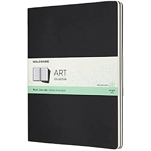 Book Cover Moleskine Art Cahier Music Notebook, Soft Cover, XL (7.5