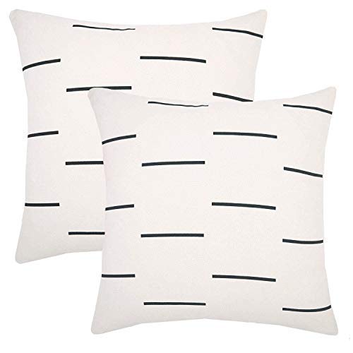 Woven Nook Decorative Throw Pillow Covers, Omi Set, Pack of 2 (20" x 20")