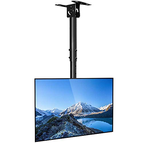 Everstone Full Motion TV Ceiling Mount for 23 to 55" TV Swivel and Tilting BracketÂ Fit Most Plasma LED LCD Flat Screen and Curved TVs, Up to VESA 400x400mm, HDMI Cable and Level