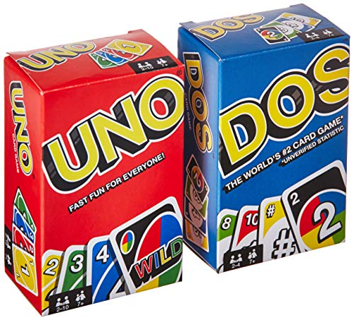 Book Cover Mattel Uno Dos Card Game Combo - Both Games