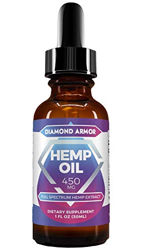 Book Cover Full Spectrum Hemp Seed Oil Drops - 450mg | Promotes Anxiety Relief, Reduces Stress & Chronic Pain, Anti-Inflammatory & Sleep Aid with Omega 3, 6 & 9 Oils | Zero THC CBD Cannabidiol - Mint Flavor