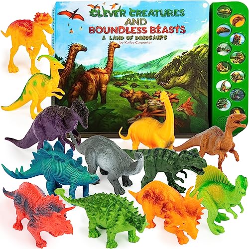 Book Cover Li'l-Gen Dinosaur Toys for Boys and Girls 3 Years Old & Up - Realistic Looking 7