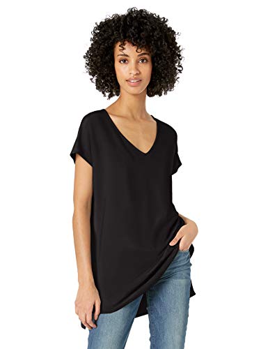 Book Cover Amazon Brand - Daily Ritual Women's Supersoft Terry Dolman-Sleeve V-Neck Tunic