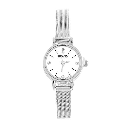 Loweryeah Stainless Steel Watch with Ladies Quartz Watch